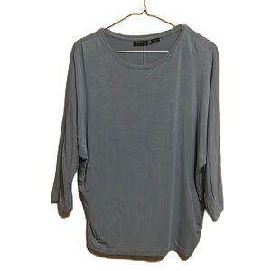 Tahari, Dolman Sleeves, Cozy and Soft, Scoop Neckline Top, Powder Blue, Medium